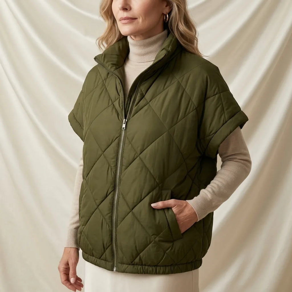 Léa Diamond Quilted Puffer Jacket