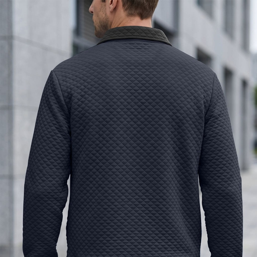 Sterling Diamond Quilt Stand Collar Top