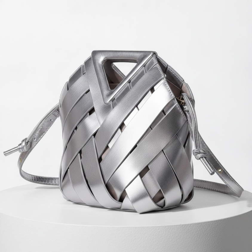 Élise Woven Vegan Leather Handbag