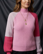 Léa Chic Colorblock Long Sleeve Pullover