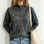 Léa Heritage Buttoned Knit Cardigan