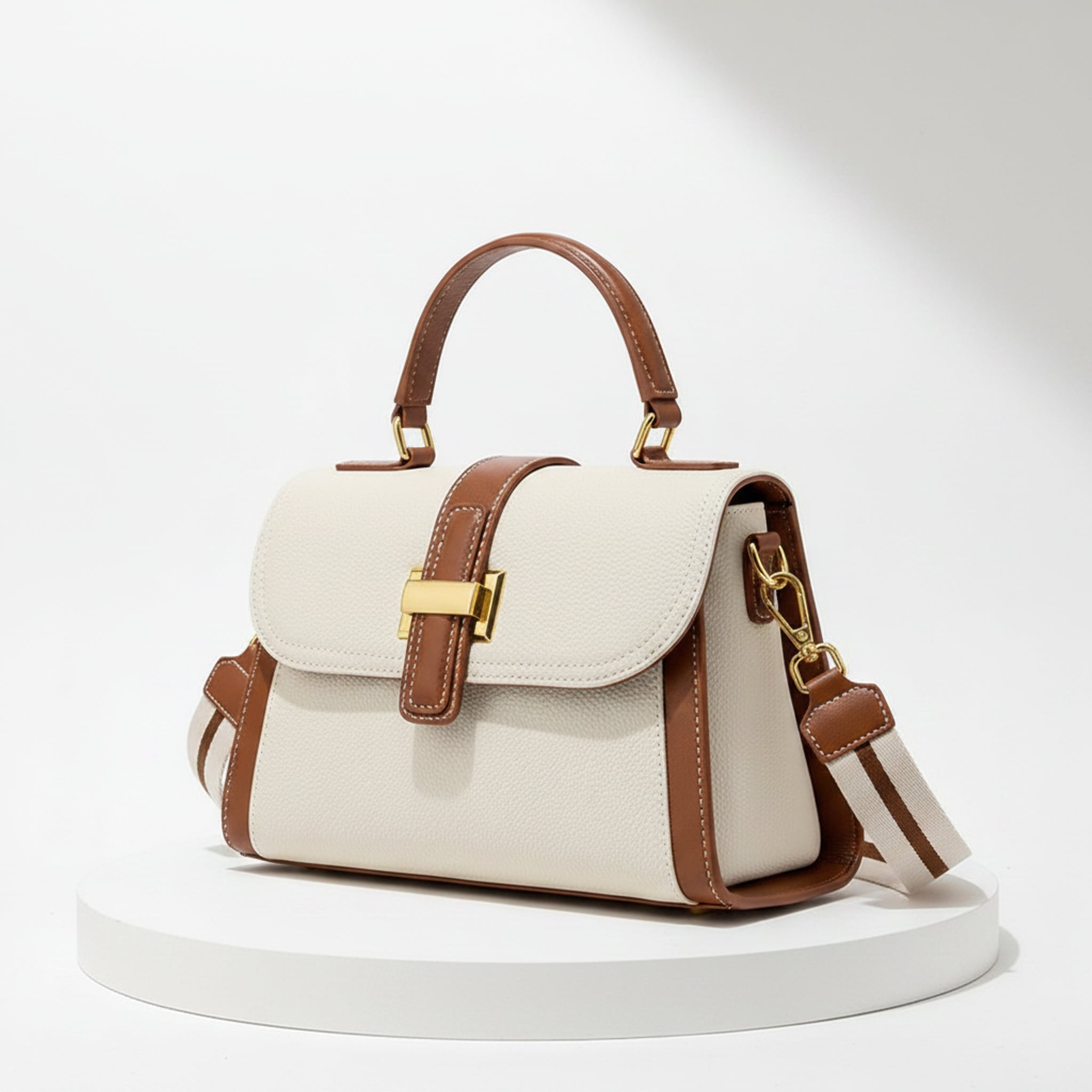 Élise Top-Layer Leather Crossbody Purse