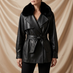 Avéra Fleece Lined Double-Breasted Jacket
