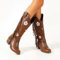 Élise Floral Western Cowboy Boots