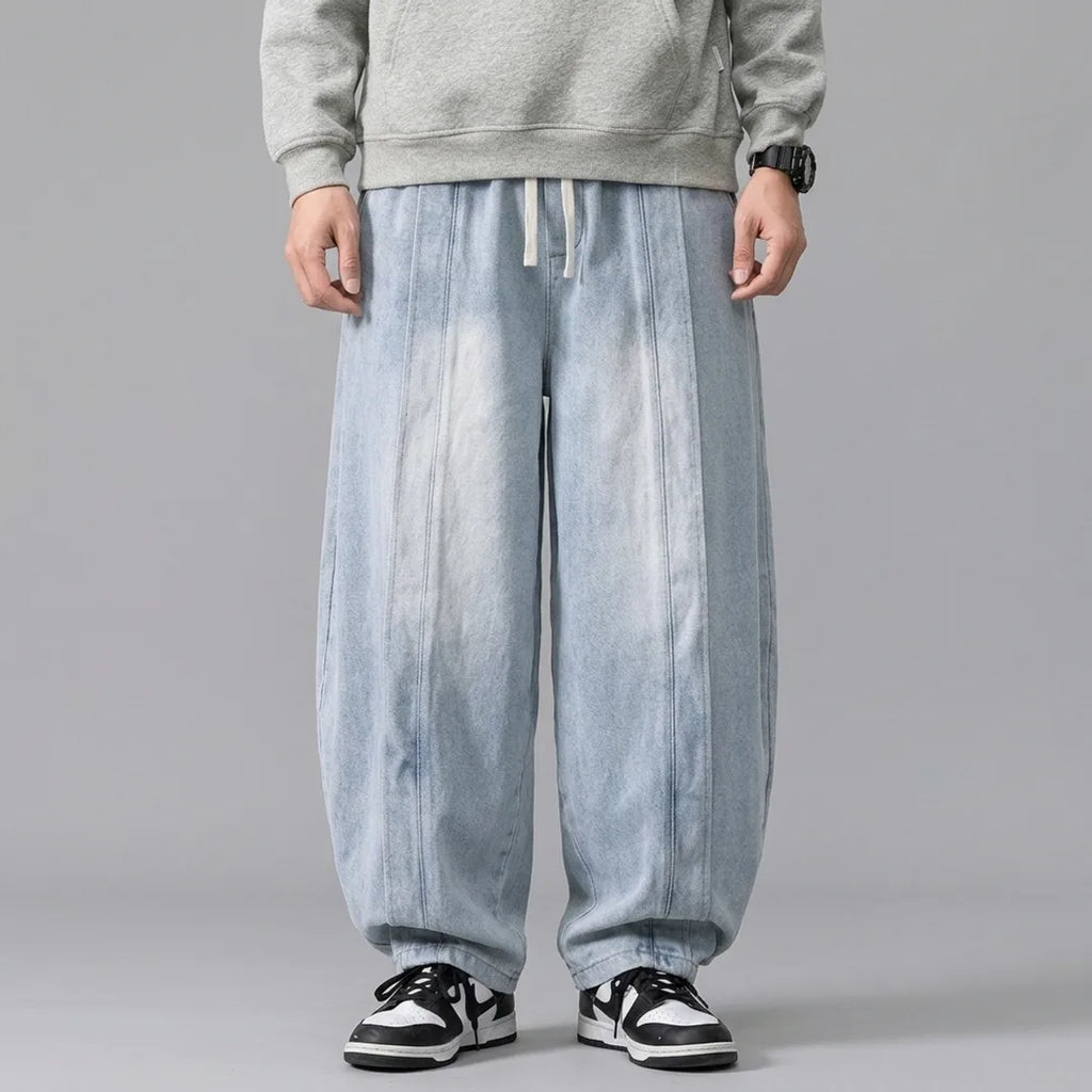 Donovan Vintage Washed Denim Baggy Jeans