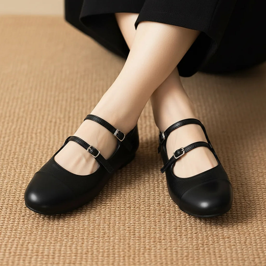 Élise French Vintage Ballet Mary Jane Flats