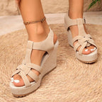 Élise Braided Espadrille Wedge Sandals