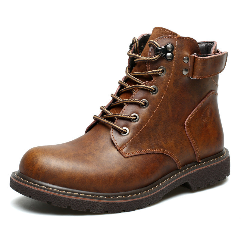 Everest Fleece-Lined Vintage Leather Boot