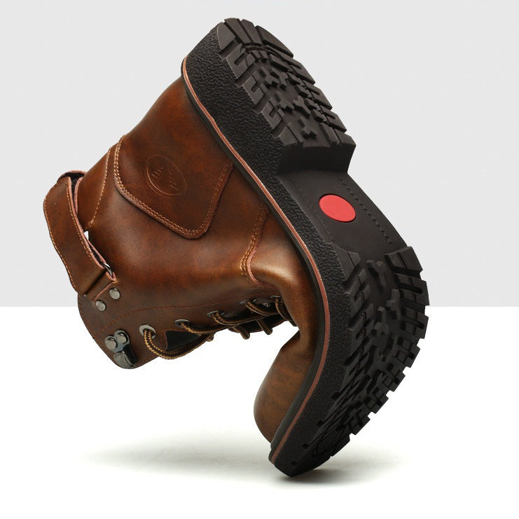 Everest Fleece-Lined Vintage Leather Boot
