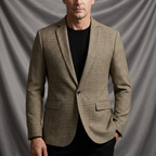Clifford Signature Wool Blend One-Button Blazer
