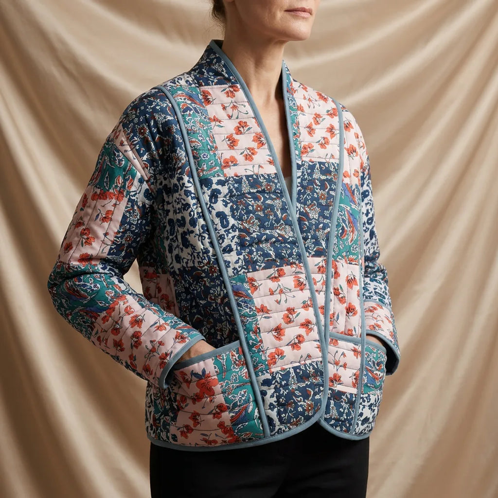 Avéra Open Front Quilted Layering Jacket