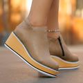 Alessia Winter Platform Side Zipper Booties