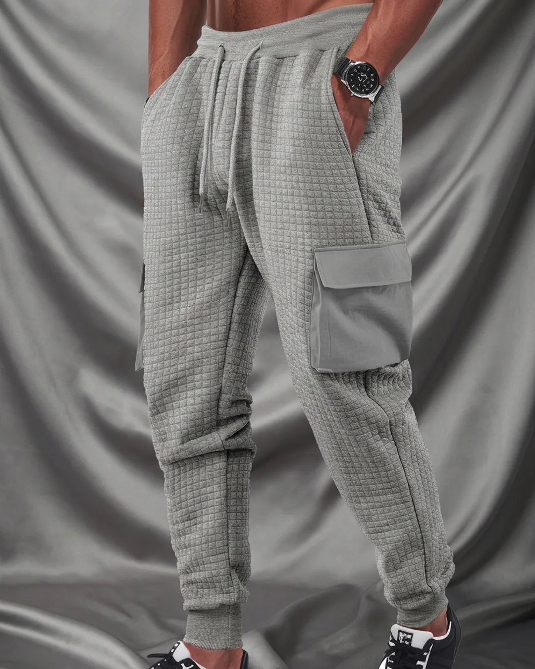 Clifford Waffle Knit Gym Cargo Joggers
