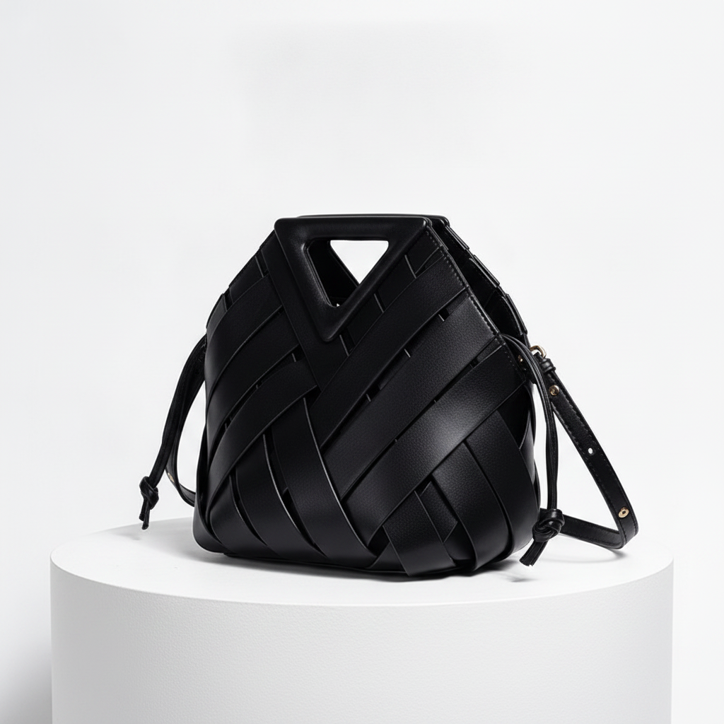 Élise Woven Vegan Leather Handbag
