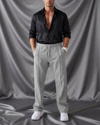 Clifford Relaxed Straight-Leg Formal Joggers