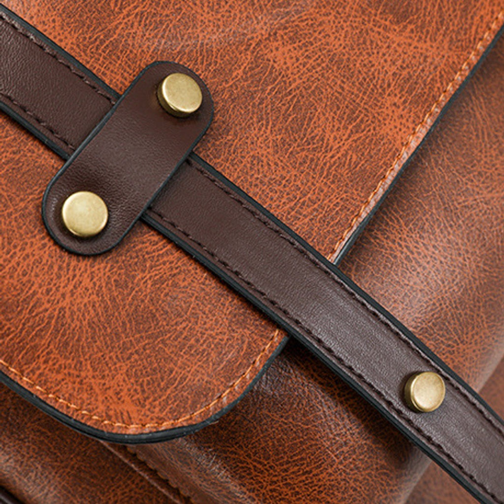Nova Vintage Vegan Leather Laptop Backpack