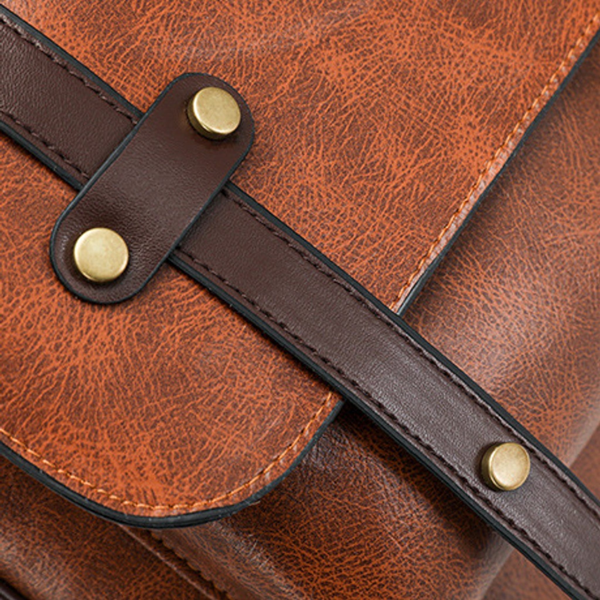 Nova Vintage Vegan Leather Laptop Backpack