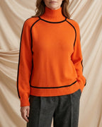 Léa Luxe Ribbed Turtleneck Pullover