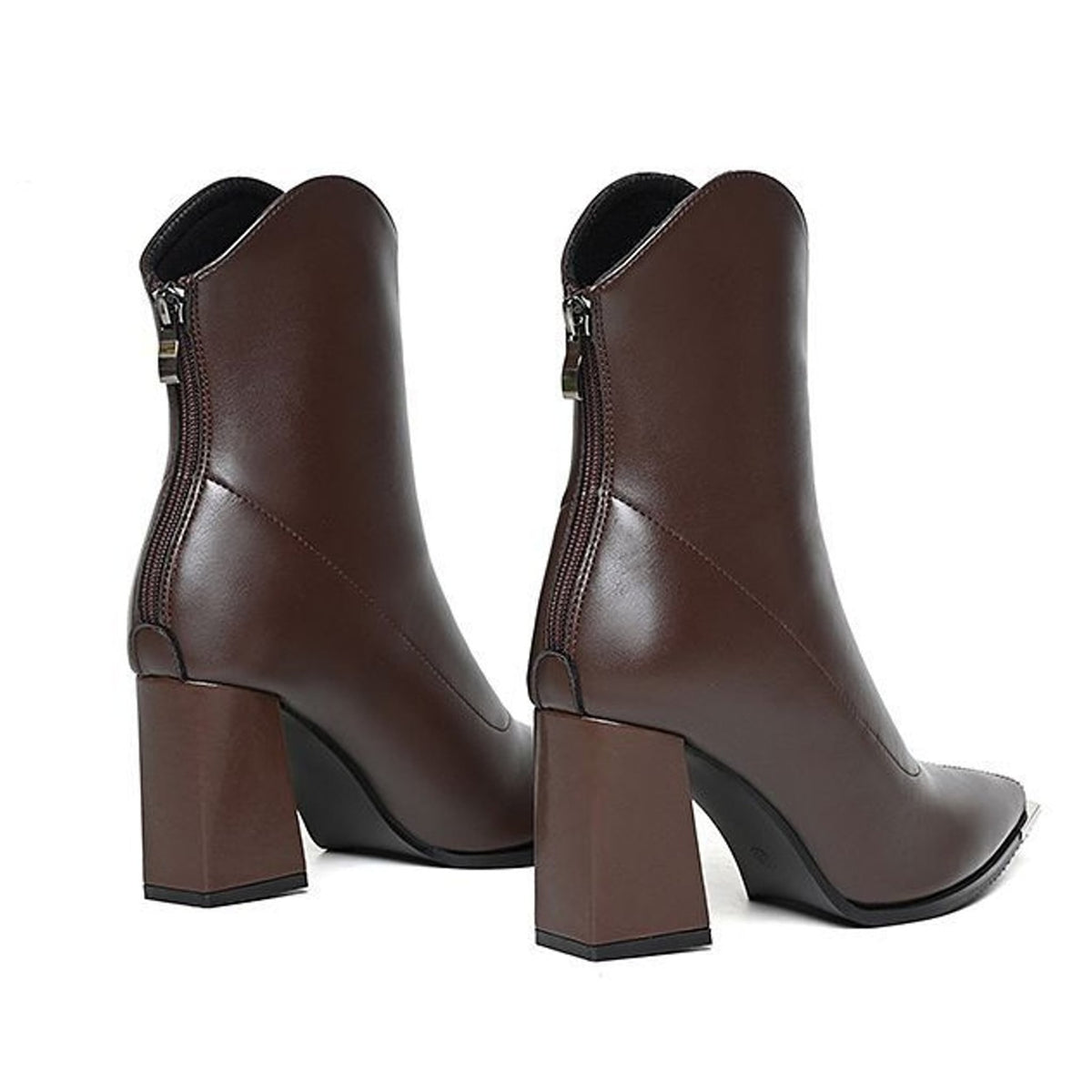 Élise Distinctive Block Heel Ankle Boots