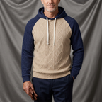 Sterling Two-Tone Raglan Knit Hoodie