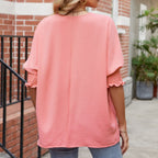 Léa Effortless Chic Round Neck Top