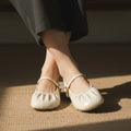 Élise Soft Sole Scrunched Mary Jane Ballet Flats