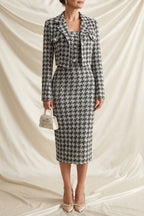 Léa Elegant Tweed Jacket & Dress Set