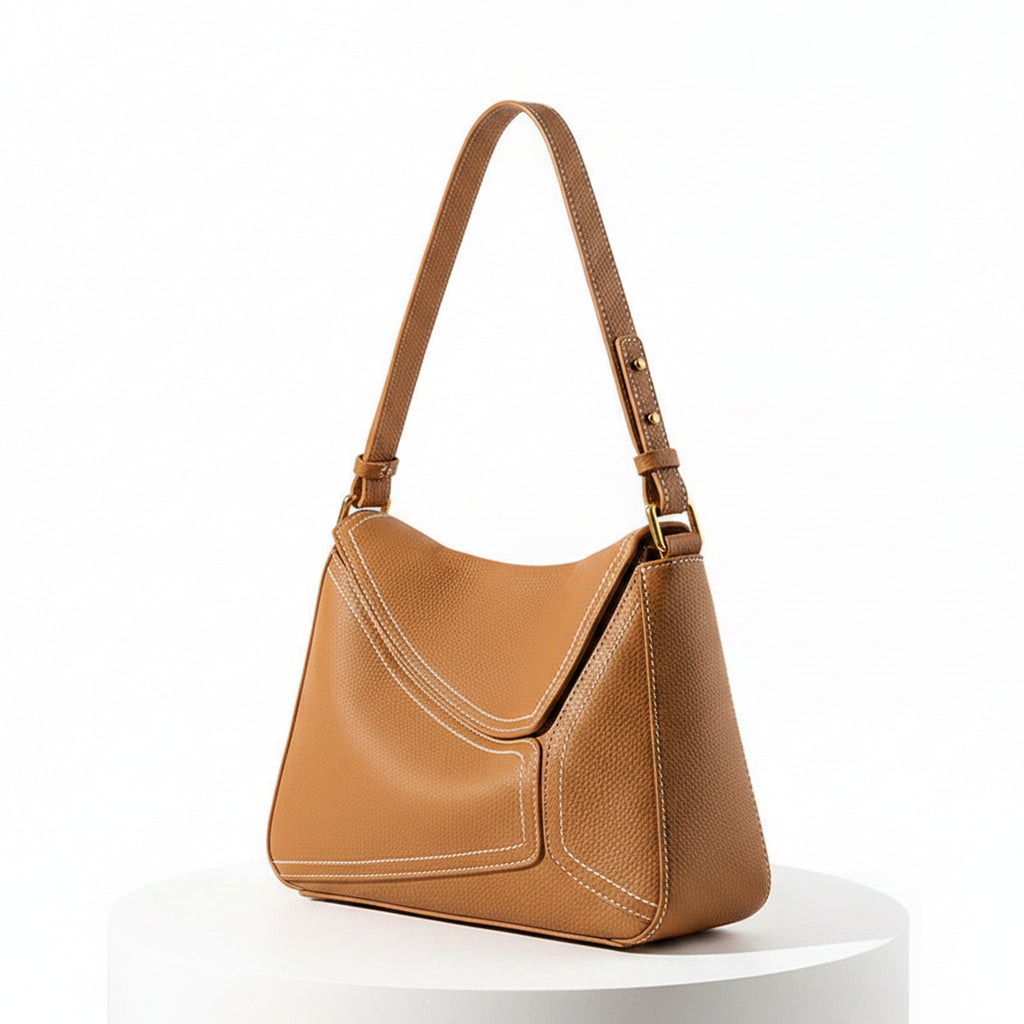 Élise Pillow Leather Underarm Handbag