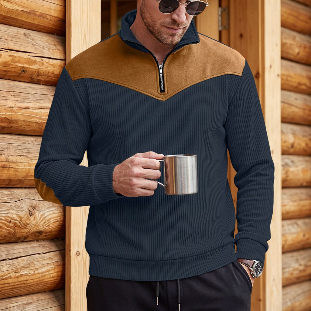 Blake Holloway Woodlands Ribbed Stand Collar Sweatshirt