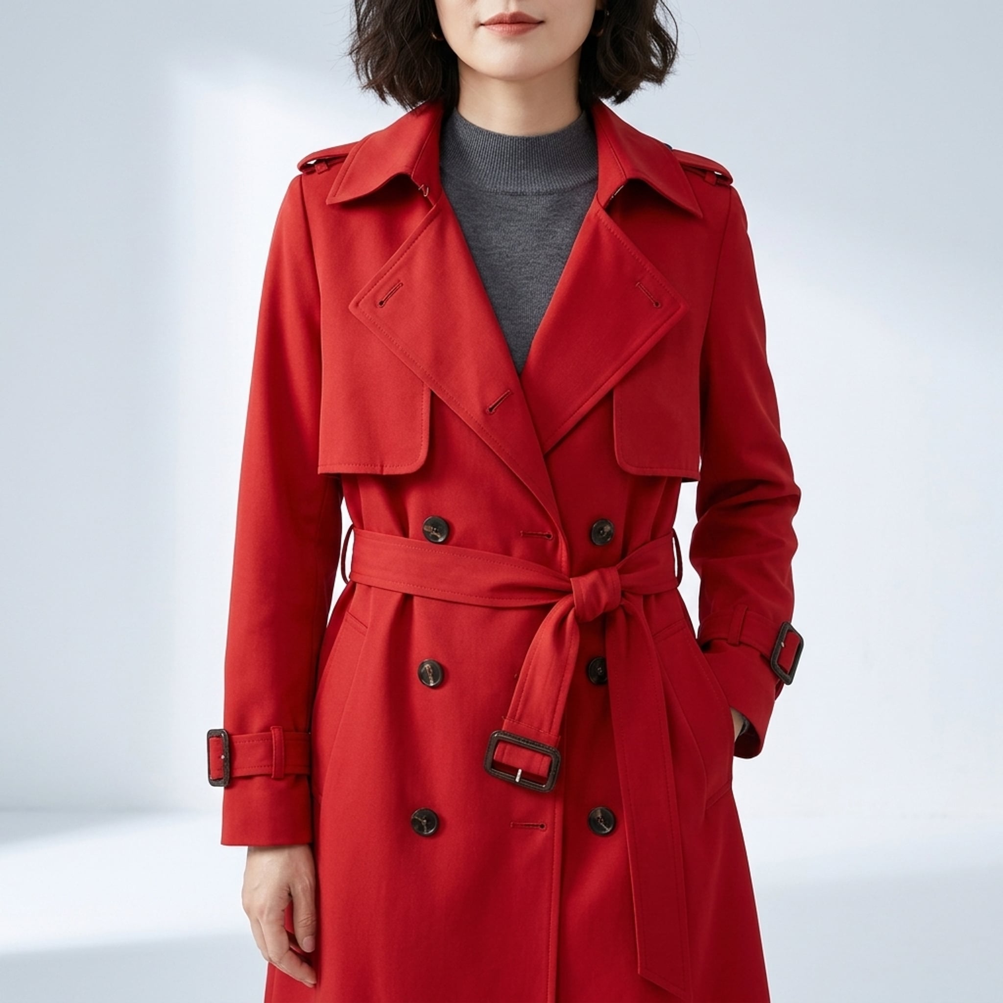 Léa Classic Mid-Length Trenchcoat for Women