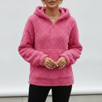 Léa Velvety Ultra Plush Quilted Hoodie
