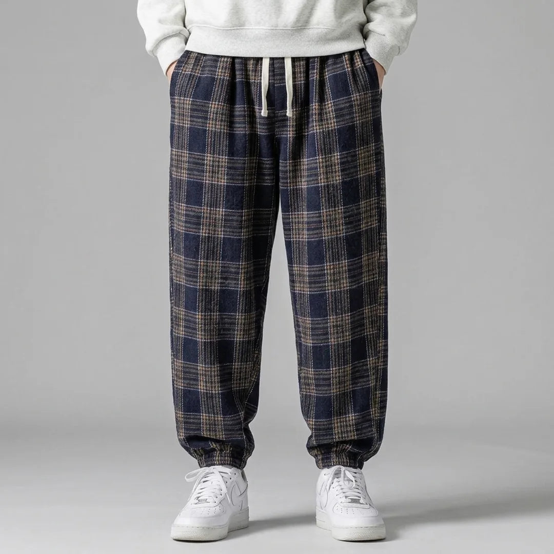 Donovan Plaid Baggy Jogger Pants