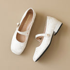 Élise Jacquard Floral Mary Jane Ballet Flat