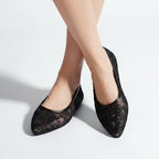 Élise Mary Jane Lace Ballet Flats