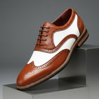 Stirling Two-Tone Wingtip Dress Oxfords