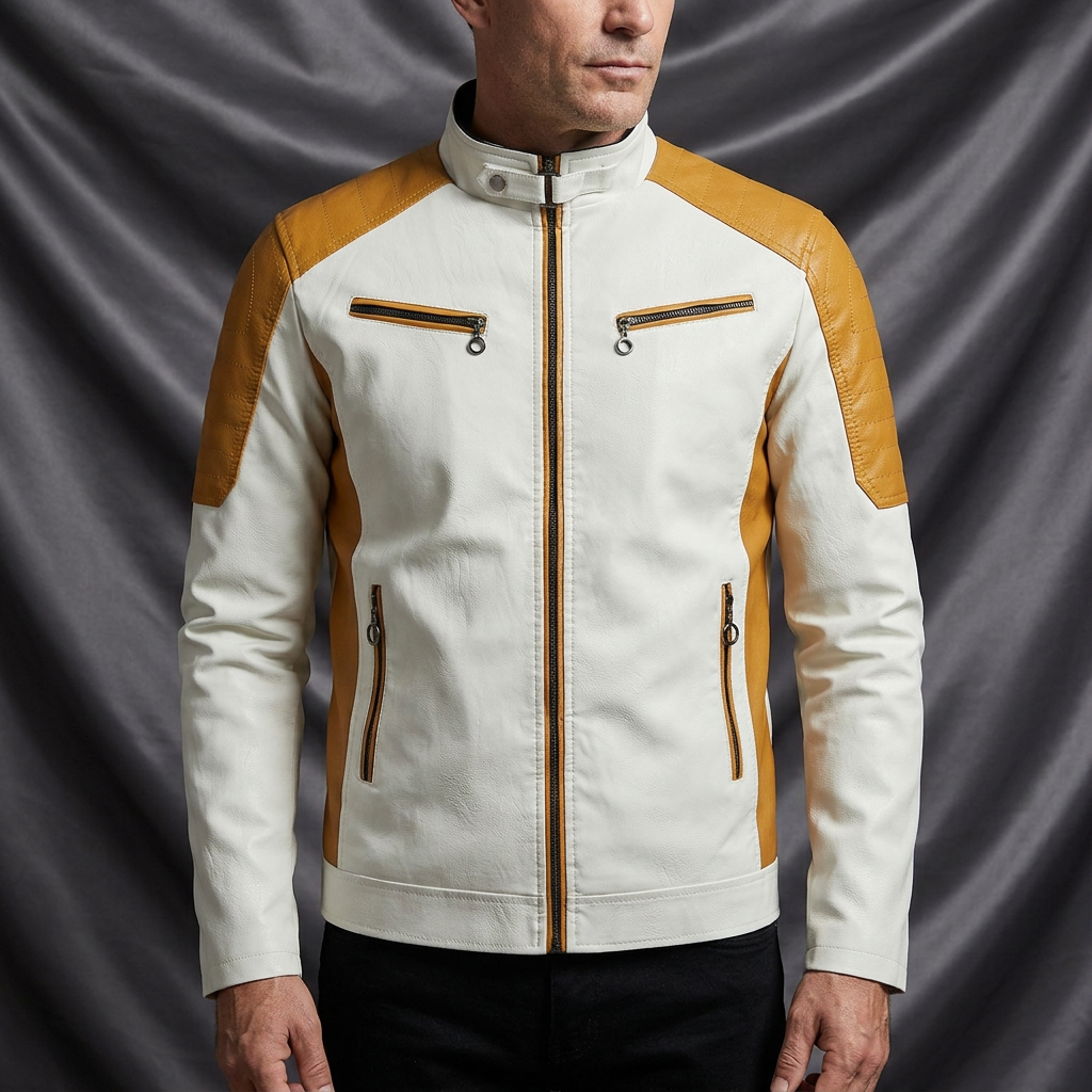 Stryde Speedster Two-Tone Biker Jacket