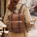 Nova Vintage Vegan Leather Laptop Backpack