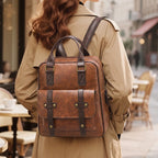 Nova Vintage Vegan Leather Laptop Backpack
