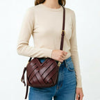 Élise Woven Vegan Leather Handbag