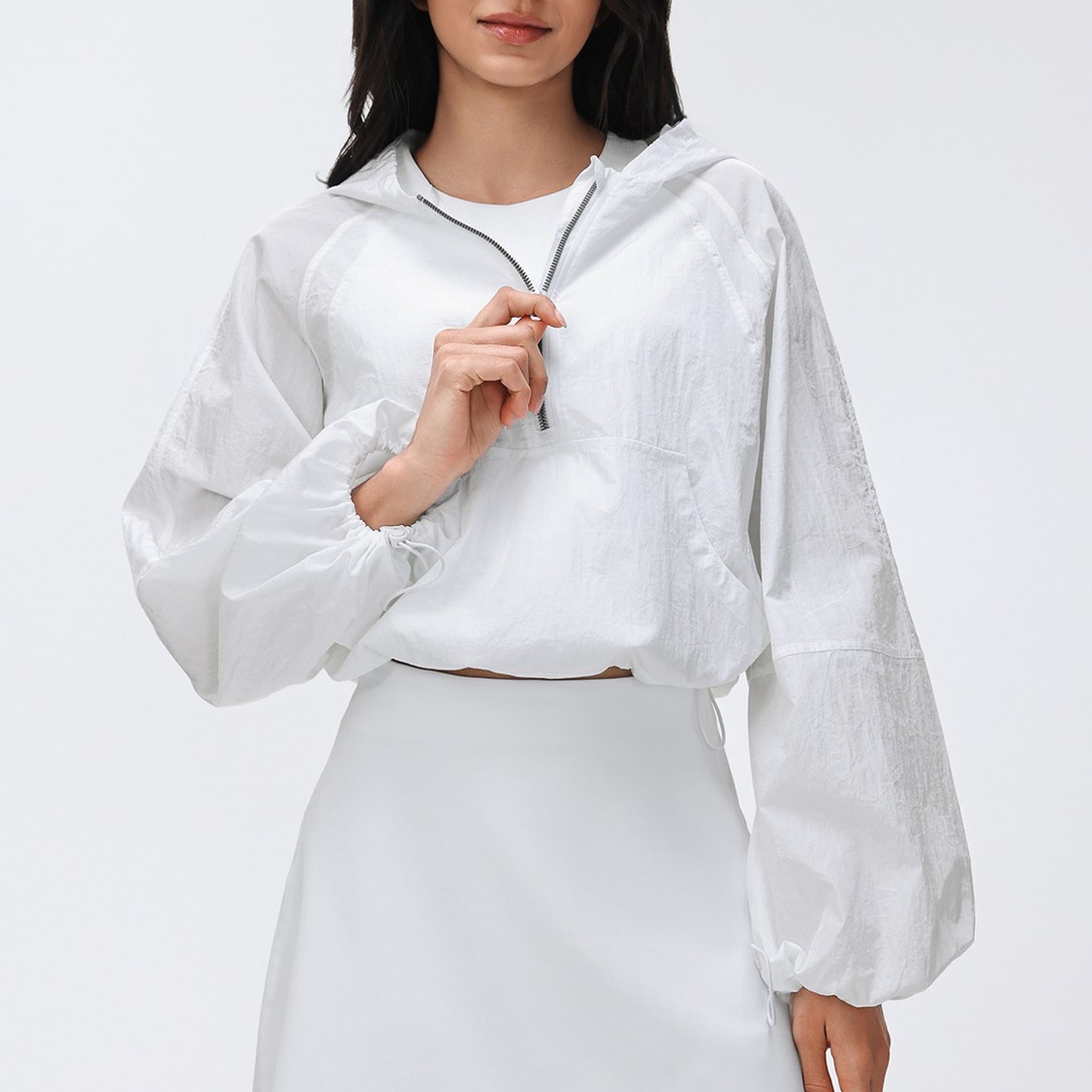 Axel Active Water-Resistant Lightweight Hooded Windbreaker Top