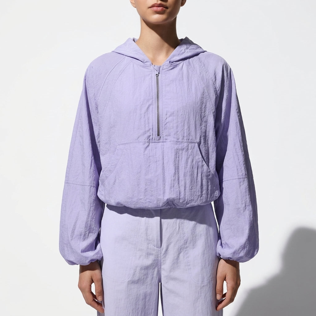 Axel Active Water-Resistant Lightweight Hooded Windbreaker Top