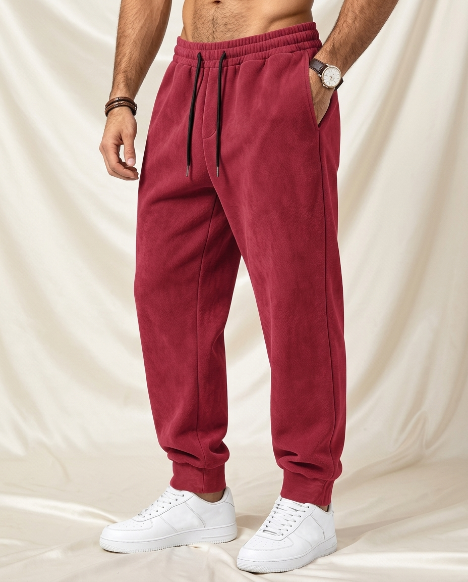 Stryde Suede-Look Performance Gym Joggers
