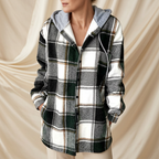 Léa Cozy Plaid Hooded Layering Jacket
