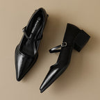 Élise French Pointed Toe Mary Jane Heels