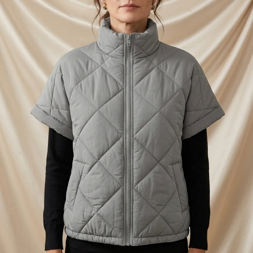 Léa Diamond Quilted Puffer Jacket