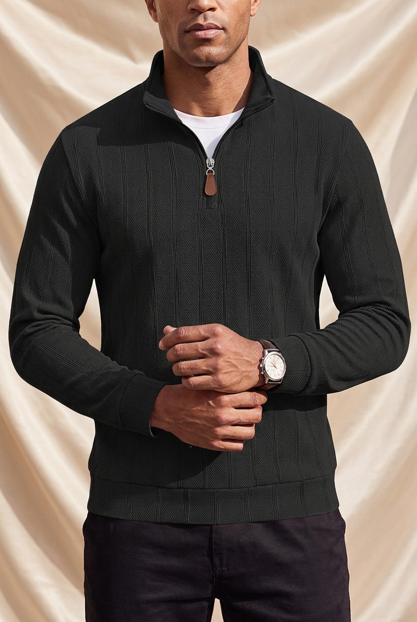 Blake Holloway Clifford Ribbed Half-Zip Pullover