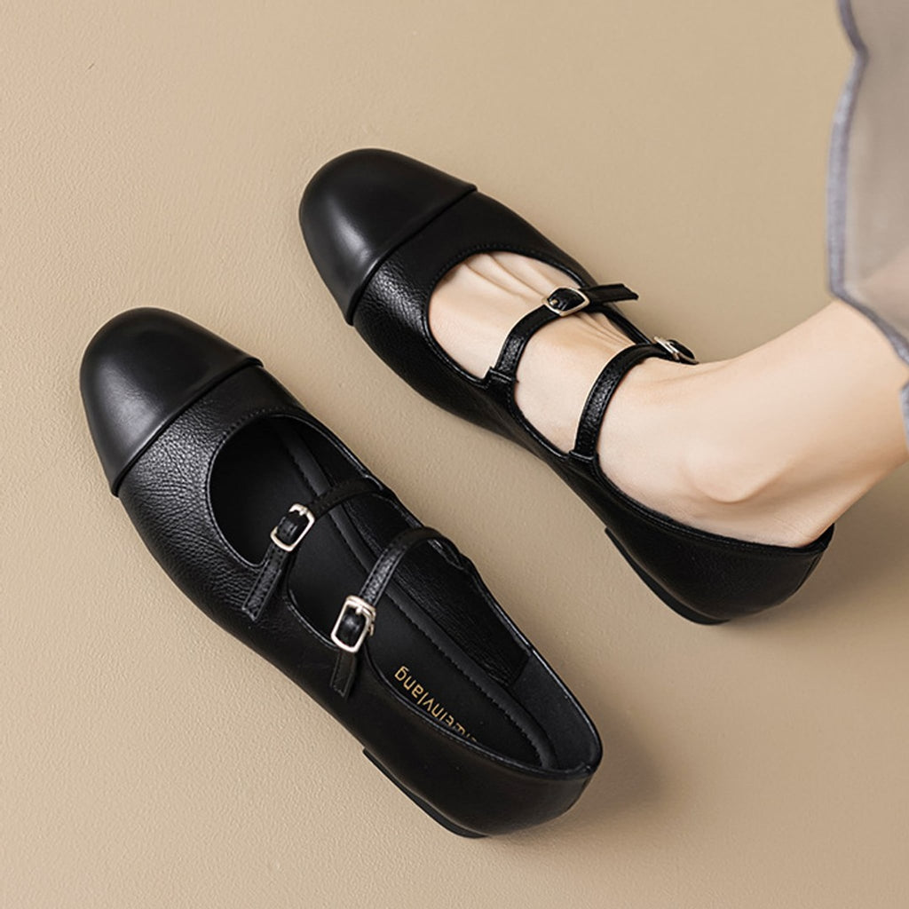 Élise French Vintage Ballet Mary Jane Flats