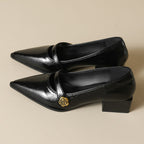 Élise French Retro Camellia Pump Heel