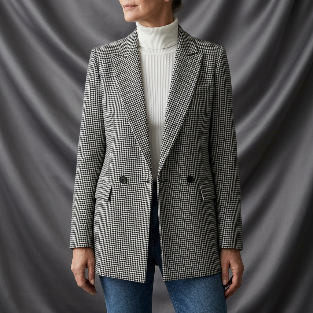 Léa Women's Formal Plaid Business Casual Jacket