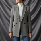 Léa Women's Formal Plaid Business Casual Jacket